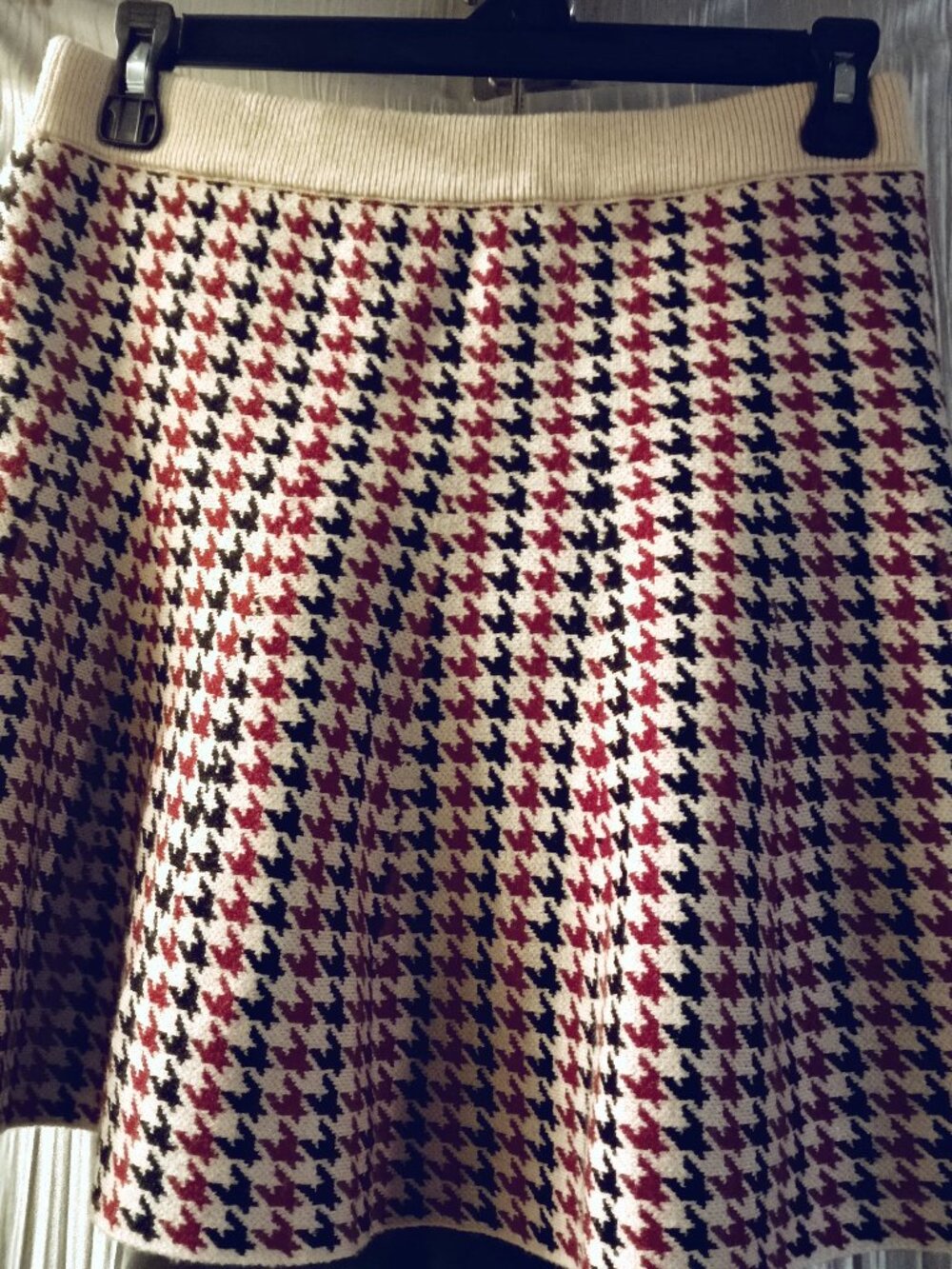 NEW WITH TAGS RICH & FAMOUS HOUNDSTOOTH SKORT SIZE XL